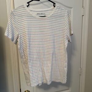 Eddie Bauer Multicolor Stripe Short-Sleeve Tee